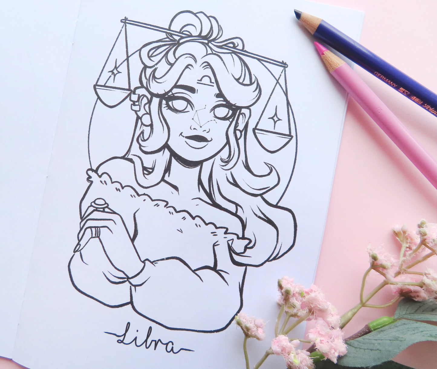 Zodiac Signs Coloring Book \\ DIGITAL VERSION